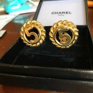 Vintage Chanel N5 earrings